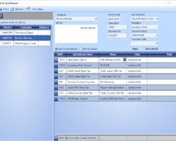 Vehicle Invoice Screenshot