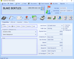 CRM Form Screenshot