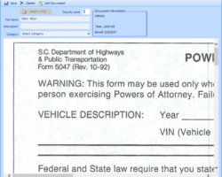 Document Management Form On EverLogic Dealership Management Software