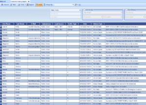 Customer history report on EverLogic dealership management software.