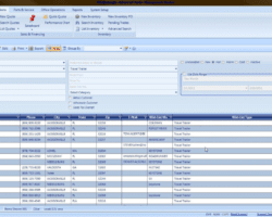 Customer Search Screenshot