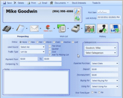 Enter A New Customer Screenshot