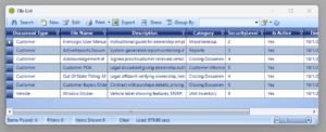 Document Management File List