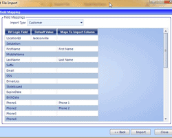 Import Data Screenshot