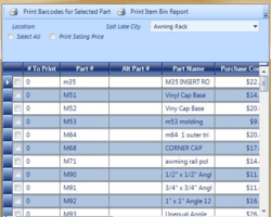 Print Barcode Labels Screenshot
