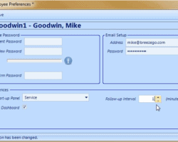 User Preferences Screenshot